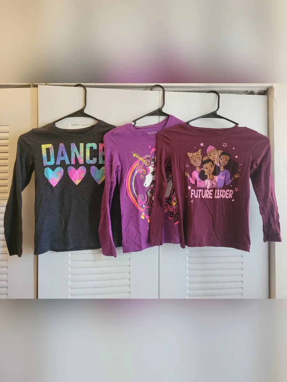 A Lot Of Girls' Long-Sleeve Tops Size Medium